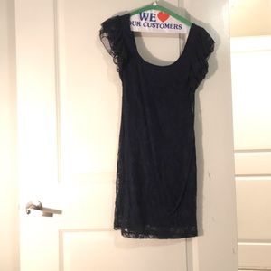 Nordstrom Blue Lace Dress Size Small